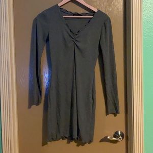 Tight fitting grey dress